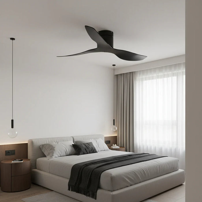 Onyx | Ventilador ultra plano negro y ABS negro