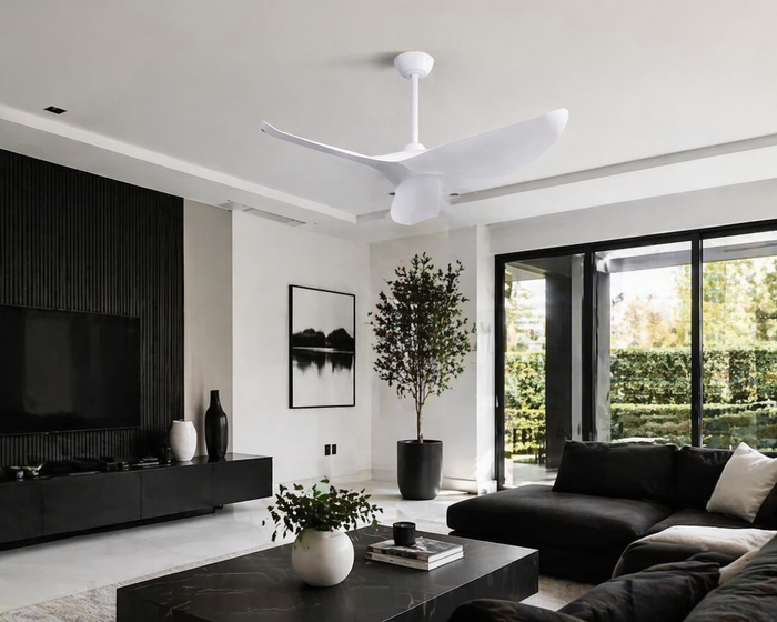 Capraia | Ventilador de diseño LED mando a distancia 97 cm