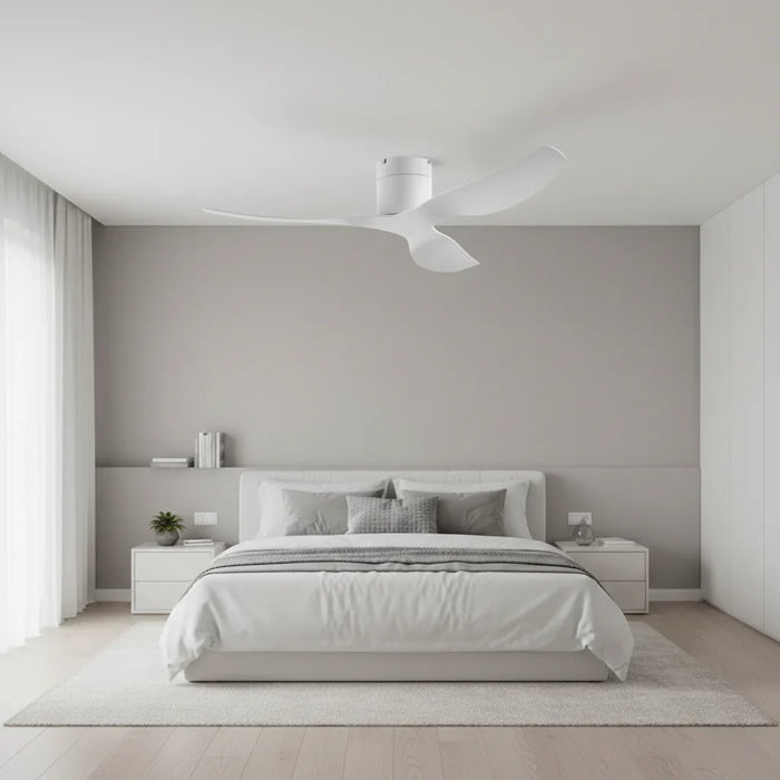 Lumio | Ventilador ultra plano blanco y ABS blanco