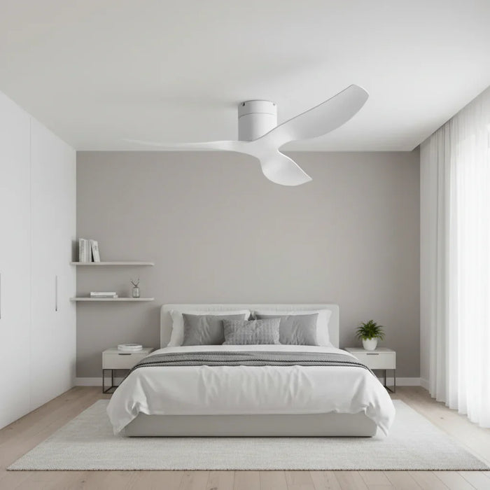 Lumio | Ventilador ultra plano blanco y ABS blanco