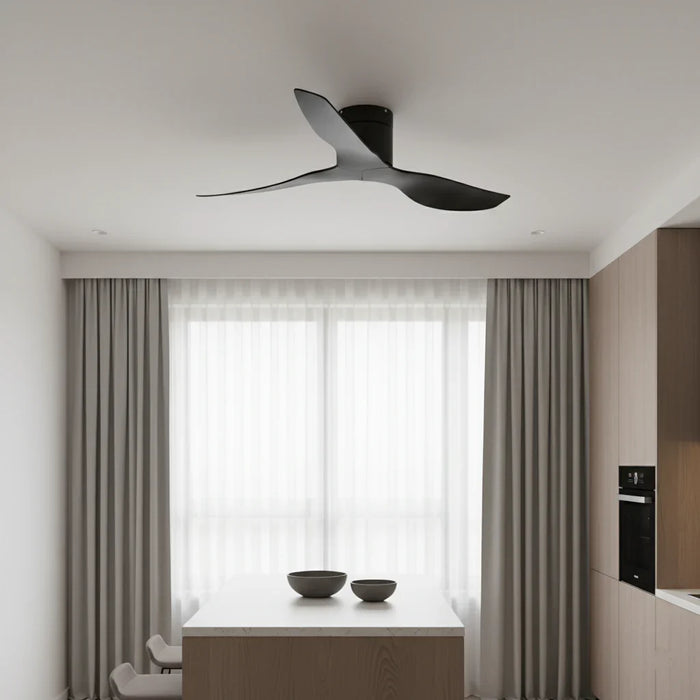 Onyx | Ventilador ultra plano negro y ABS negro