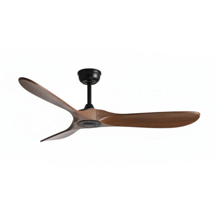 Auster | Ventilador vintage negro y madera oscura