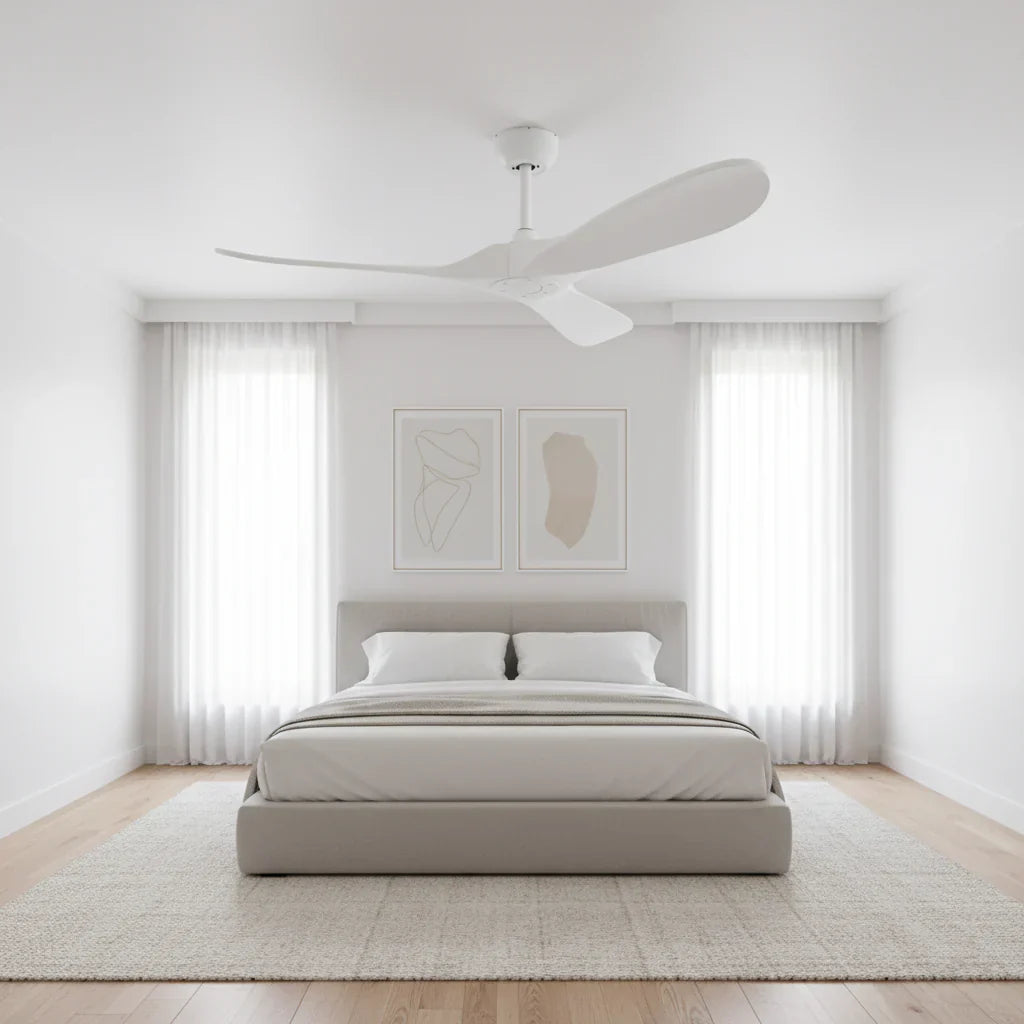Sirocco | Ventilador vintage blanco y ABS blanco